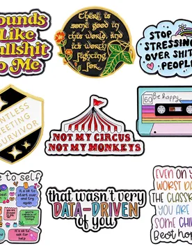 Shield Enamel Pin Colorful Recorder Brooches For Lapel Pins Quotes Badge on Backpack Fashion Costume Accessories Jewelry Gifts - Aliexpress - FashionsVida
