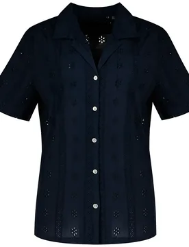Chemise à Manches Courtes Heritage Broderie Eclipse Navy L - Superdry - FashionsVida