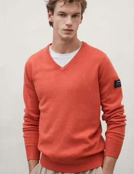Jersey de hombre valle con cuello de pico - Ecoalf - FashionsVida