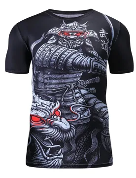 Men's Short Sleeve Sports T-shirt Cartoon Print Compression Shirt High-Quality Short Sleeve Suitable for Boxing Fitness Sports - Aliexpress - FashionsVida