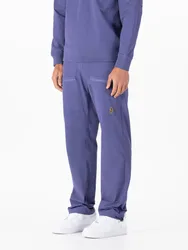 Mens Lithography Cargo Trousers In Purple Nylon - Size Large