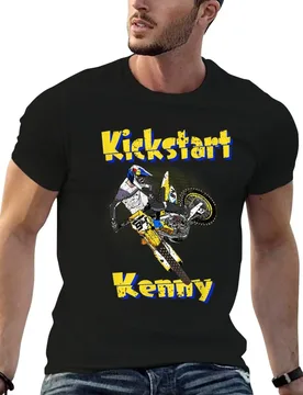 Kickstart-Kenny Dirt Bike Racing Design T-Shirt boys animal print cheap stuff oversized t shirts for men - Aliexpress - FashionsVida