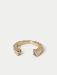 Cubiz Zirconia Wrap Ring Gold female