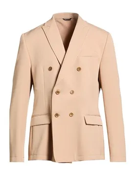 Blazer Herren Beige 46 Herren - DANIELE ALESSANDRINI HOMME - FashionsVida