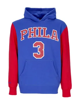 Felpa Cappuccio Uomo Nba Fashion Fleece Hoodie 1996 No 3 Allen Iverson Hardwood Classics Phi76e Original Team Colors - Mitchell & Ness - FashionsVida