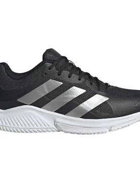 Court Team Bounce 2.0 Indoor Court Shoes Core Black / Silver Met. / Cloud White UK 6.5 - Adidas - FashionsVida