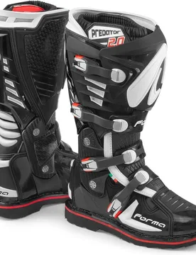 Stivali Moto Cross Enduro PREDATOR 2.0 Nero taglia 45 - Forma - FashionsVida