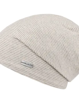 Pittsburgh Oversize Beanie by - beige - Unisex - Size: One Size - Chillouts - FashionsVida