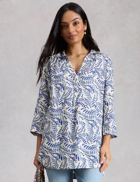 Bianka Linen Tunic - Ivory - White stuff - FashionsVida