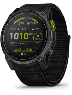 Montre GPS - Enduro 3 51mm Sapphire Solar Titane/Carbon Gray - Noir - Garmin - FashionsVida
