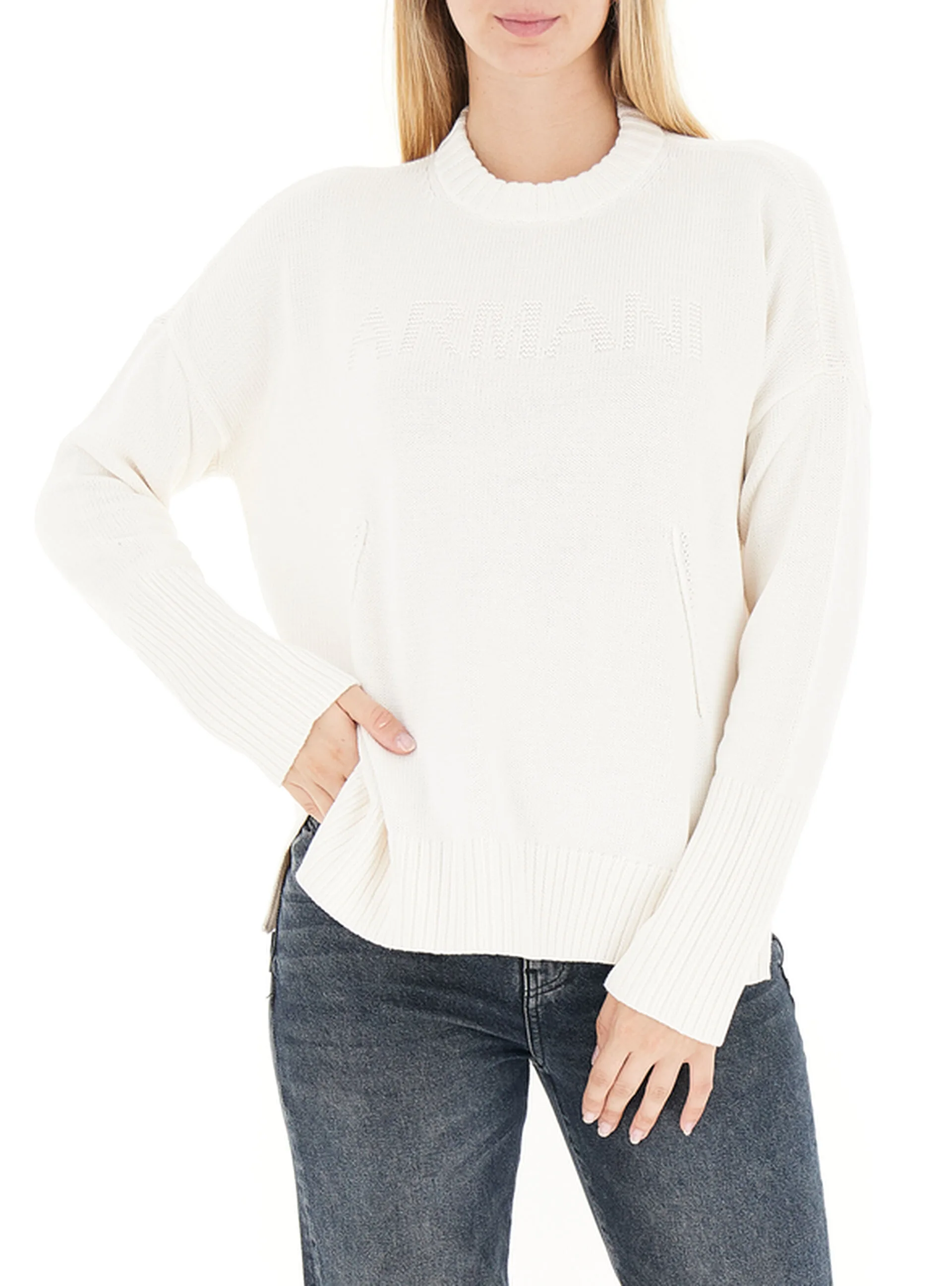 Maglione in cotone PANNA XS - Armani exchange - FashionsVida