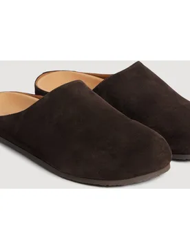 Zapatillas de casa de hombre de serraje destalonadas - sandro - FashionsVida
