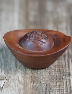 Natural lightning-struck jujube fortune-bringing treasure, exquisitely large ingot ornament, hand-carved DZ wood car - Aliexpress - FashionsVida