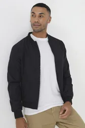 Mens Black Bomber Jacket - Size X-Large