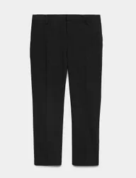 Boys' Plus Fit Slim Leg Waist School Trousers (2-18 Yrs) Black male