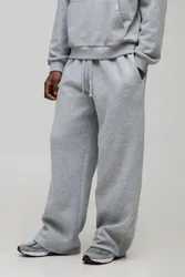 Herren Basic Weite Jogginghose Grey Marl Größe 4XL