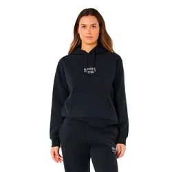 Felpa Con Cappuccio Surf Staple Relaxed Black 2XS
