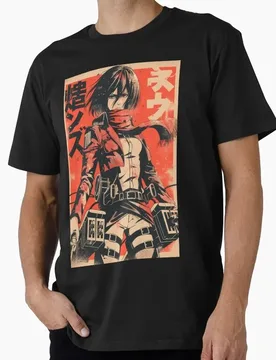 Mikasa Vintage Grunge Orange Attack on Titan Anime Gift T-shirt Shingeki no Kyojin Print Graphic Clothes All size tops S-6XL - Aliexpress - FashionsVida
