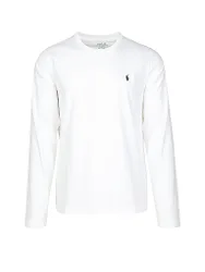 Camiseta de pijama de manga larga blanca blanco S