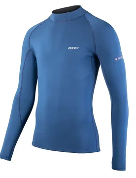 Yulex Natural Neoprene Long Sleeve T-shirt Navy S unisex - Zone3 - FashionsVida