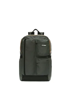 Zaino in tessuto VERDE MILITARE UNI - K-way - FashionsVida