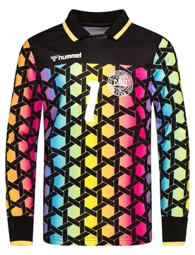 Langarm Torwarttrikot für Kinder Dänemark 92 - Multicolore - unisex - Size: 14 ans - Hummel - FashionsVida