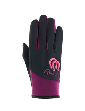 Kinder Reithandschuhe KEYSOE black/purple 3 - roeckl - FashionsVida