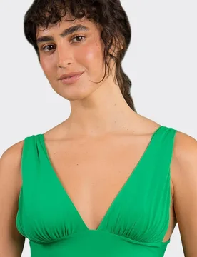 Top de bikini cuello halter liso con relleno - Río de Sol - FashionsVida