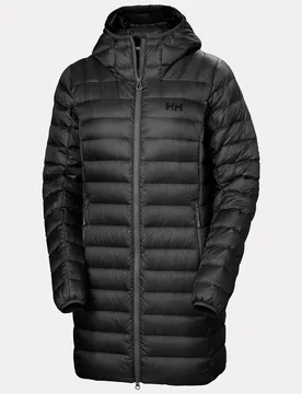 Women’s Verglas Long Down Insulated Jacket Black S - Black - Female - Helly Hansen - FashionsVida