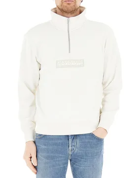 Felpa mezza zip AVORIO XL - Napapijri - FashionsVida