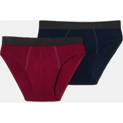 Pack de dos slips fibra de bambú natural comfort