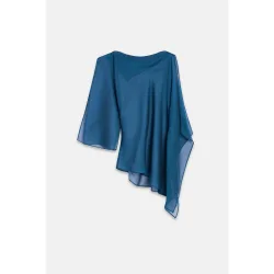 Blusa de mujer de gasa catiónica