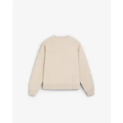 Sudadera de mujer en algodón con cuello redondo