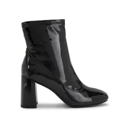 Womens Willow Patent Ankle Boots - Black - Size Uk 3