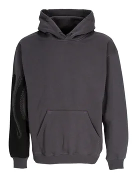 Felpa Cappuccio Uomo Side Hoodie Asphalt - Octopus - FashionsVida