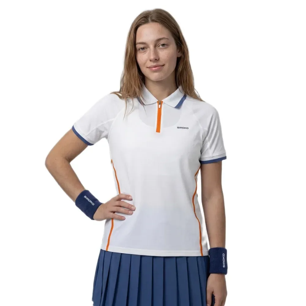 Player Short Sleeve Polo White S - Siroko - FashionsVida