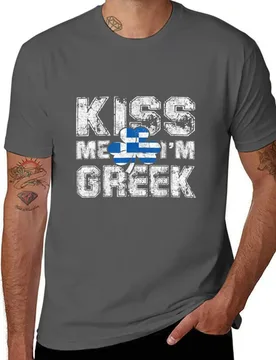 Kiss Me I m Greek Shirt Great Saint Patrick s Day Gift Tee T-Shirt funny t shirts cotton man t shirts cotton T-Shirt - Aliexpress - FashionsVida