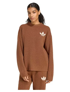 Sweat-shirt Knitted Preloved Brown S - Adidas Originals - FashionsVida
