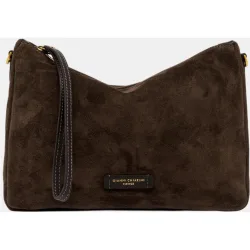 Bolso de mano modelo Nora en piel de ante con correa extraíble