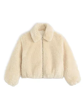 Chaqueta con aspecto de piel beige M - Levis - FashionsVida