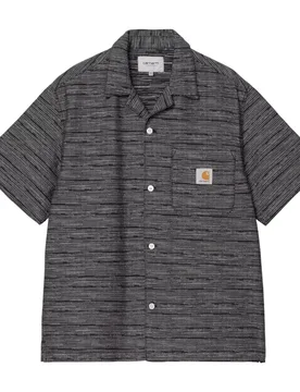 S/s gellar shirt - gellar stripe / black - CARHARTT WIP - FashionsVida