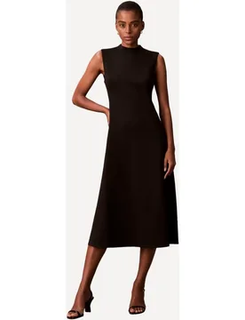 Vestido de mujer ajustado y acampanado scuba - Calvin Klein - FashionsVida