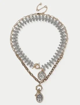 Eclectic Multi Layer Necklace Multi female - M&S - FashionsVida