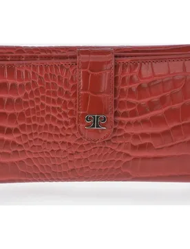 Monedero billetero grande mujer en simil piel color negro - Pierre Cardin - FashionsVida
