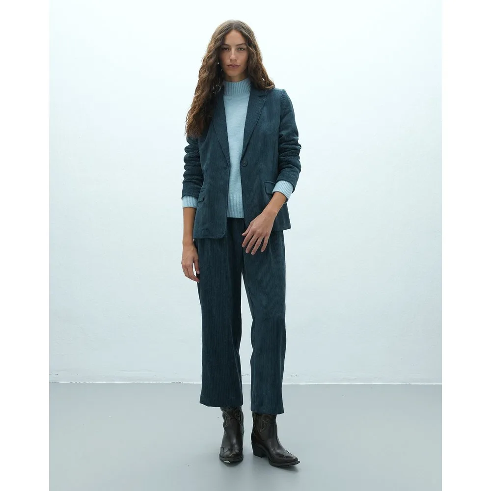 Blazer de mujer de pana forrada - Andam - FashionsVida