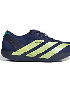 Adizero Adios 9 Running Shoes Dark Blue / Yellow Tint / Clear Pink UK 12.5 Men - Adidas - FashionsVida