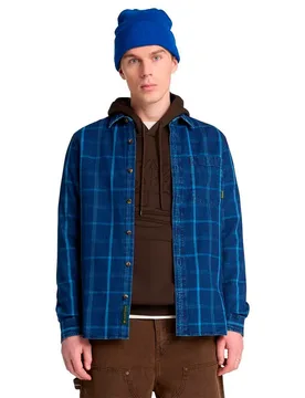 Chemise à Manches Longues Indigo Check Regular Mood Indigo Yd XL - Timberland - FashionsVida
