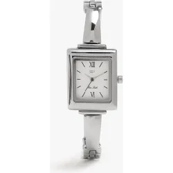 Reloj de mujer de acero inoxidable con correa rígida