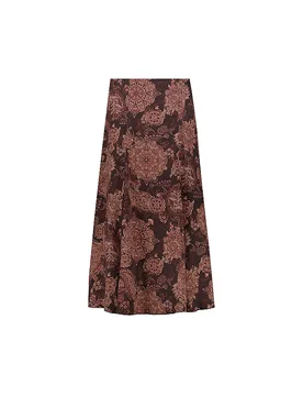 Monari Maxifalda marrón 34 - monari - FashionsVida