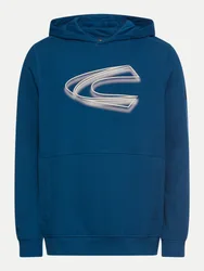 Sweatshirt mit Logoprint Blau L